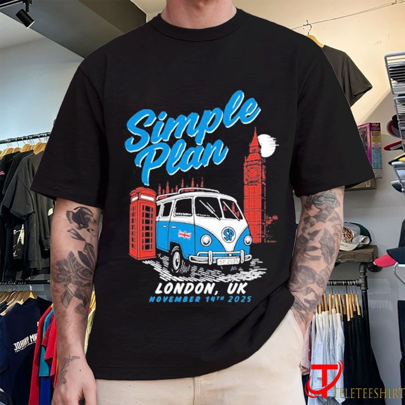 Simple Plan November 14th 2025 The O2, London, UK Van T-Shirts, hoodie ...